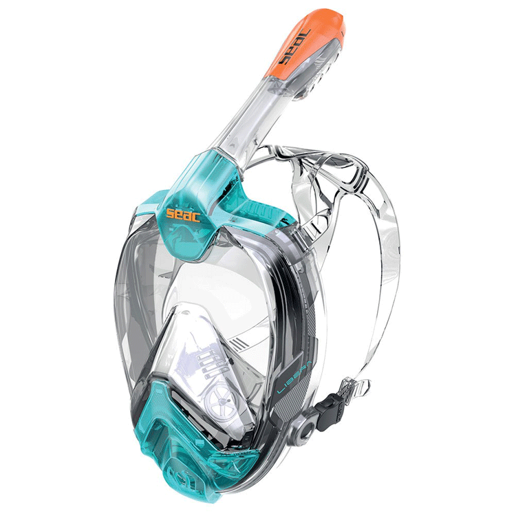 Pilnā snorkelēšanas sejas maska Libera