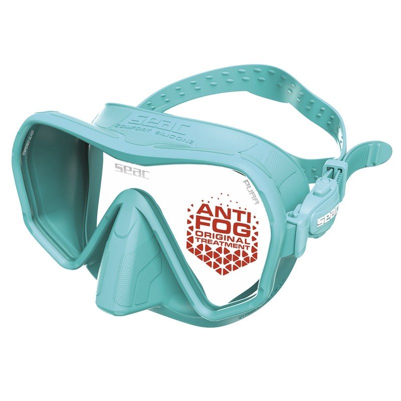 Maska Seac Sub Pura, tiffany krāsā, ar Anti Fog