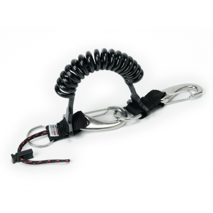 2 karabīni Best Divers ar spirāli