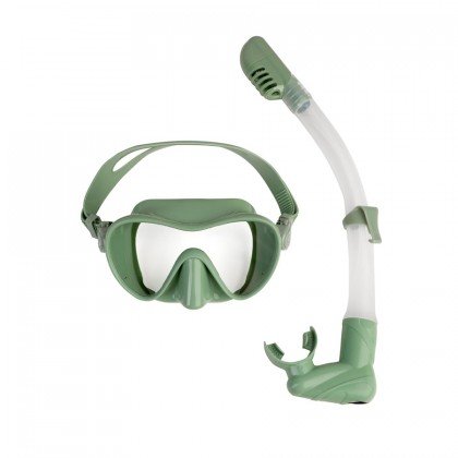 Snorkelēšanas komplekts Scorpena, zaļš