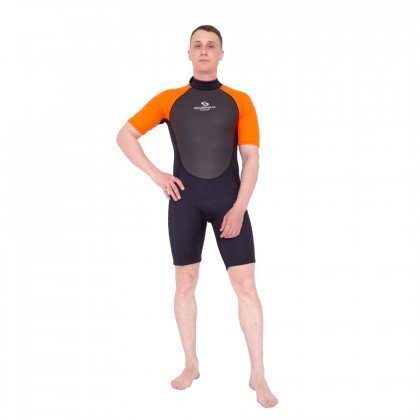 Hidrotērps Scorpena Hawaii Shorty, 3-2 mm, oranža neona krāsa