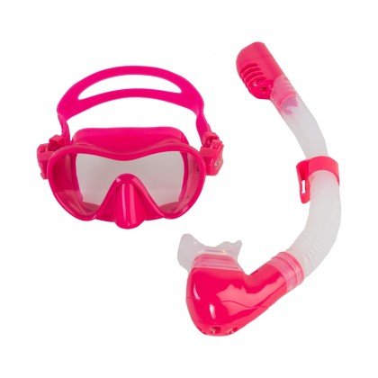 3-8 years - Snorkelēšanas komplekts Scorpena Kids rozā