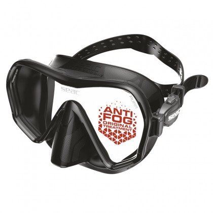 Maska Seac Sub Pura, melna krāsā, ar Anti Fog