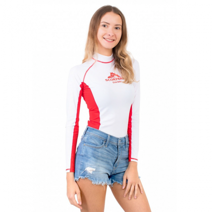 Likras krekls sieviešu Scorpena, balts