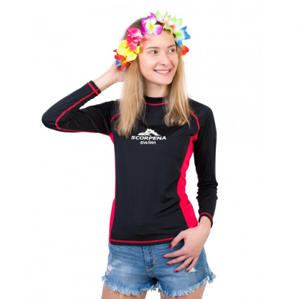 Likras krekls sieviešu Scorpena, melns